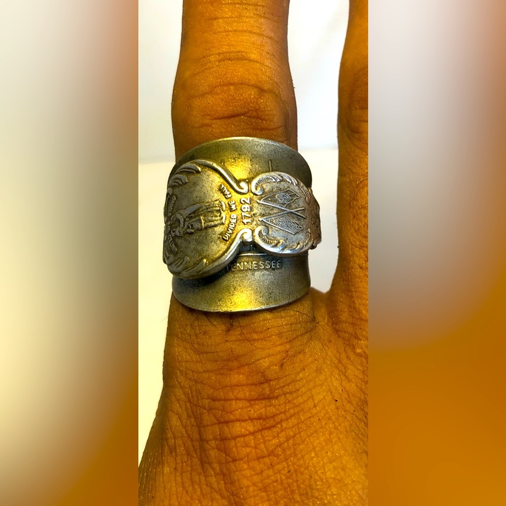 Kentucky. Handcrafted Unisex Ring. American Heritage Spoon Ring. 1 Of 1 Size 10
